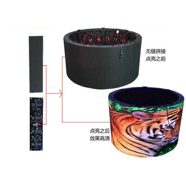 P4室內(nèi)高清圓柱柔性L(fǎng)ED異形屏
