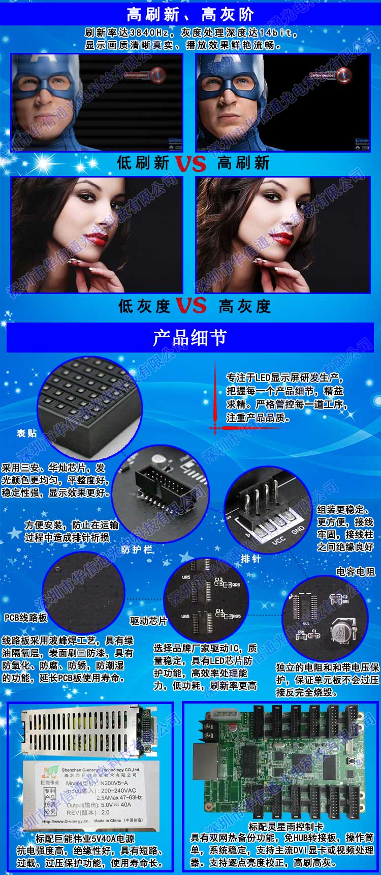 P2.5高清LED室內(nèi)顯示屏高灰高刷